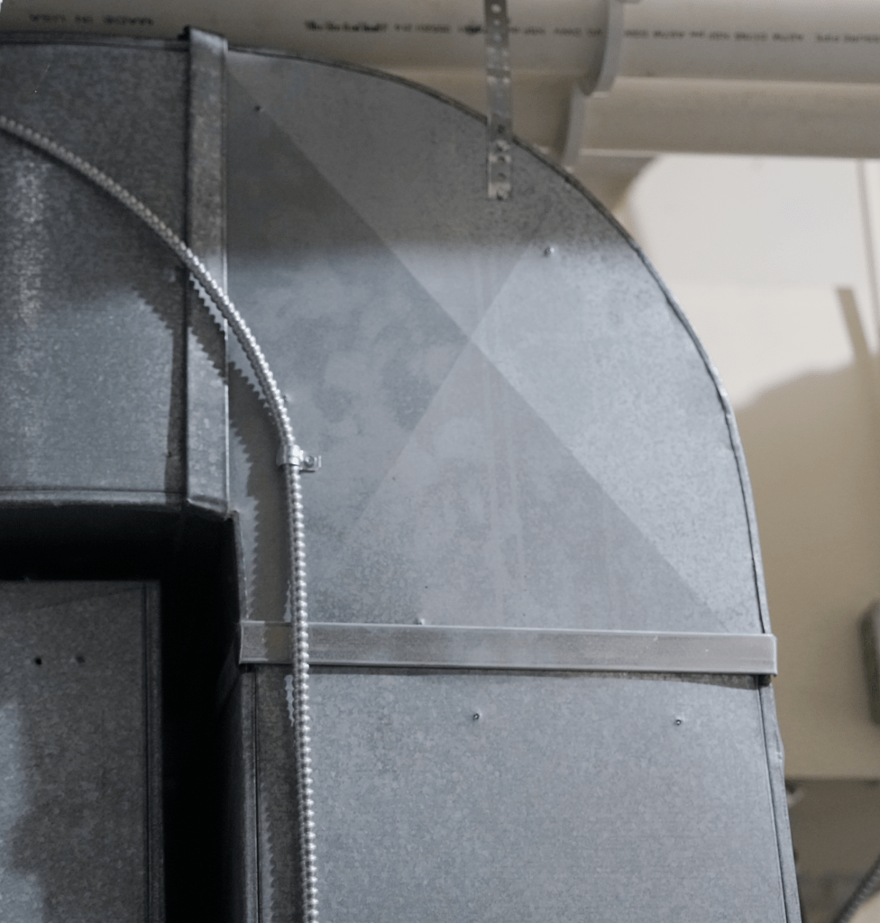 Ductwork installed for a small commercial business